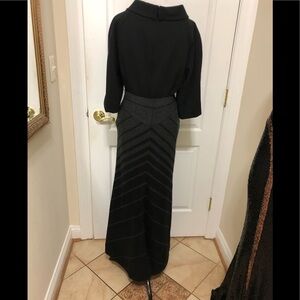 Express long wool skirt ,mermaid cut in the back